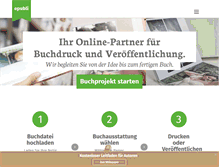 Tablet Screenshot of hugendubel.epubli.de